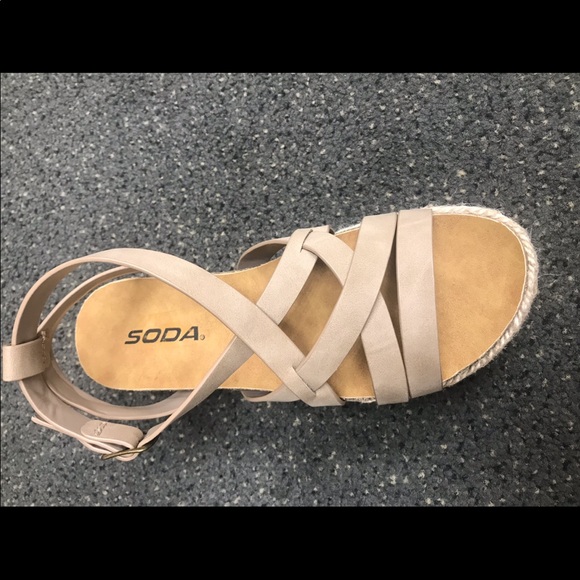 Dark Natural Strappy Flatform Straps Espadrille - Picture 3 of 8
